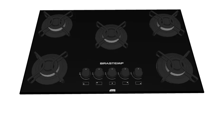 COOKTOP BRASTEMP 5 BOCAS BDD75AE