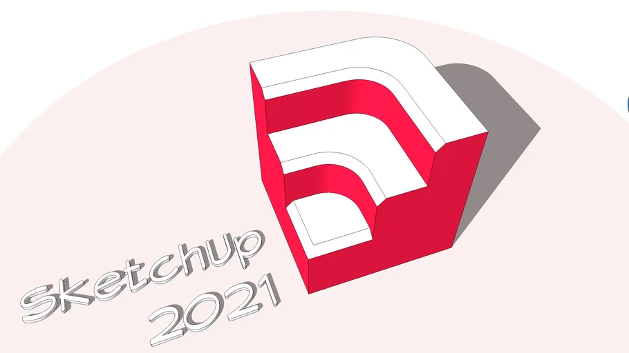 New SketchUp 2021 3D Logo / Icon