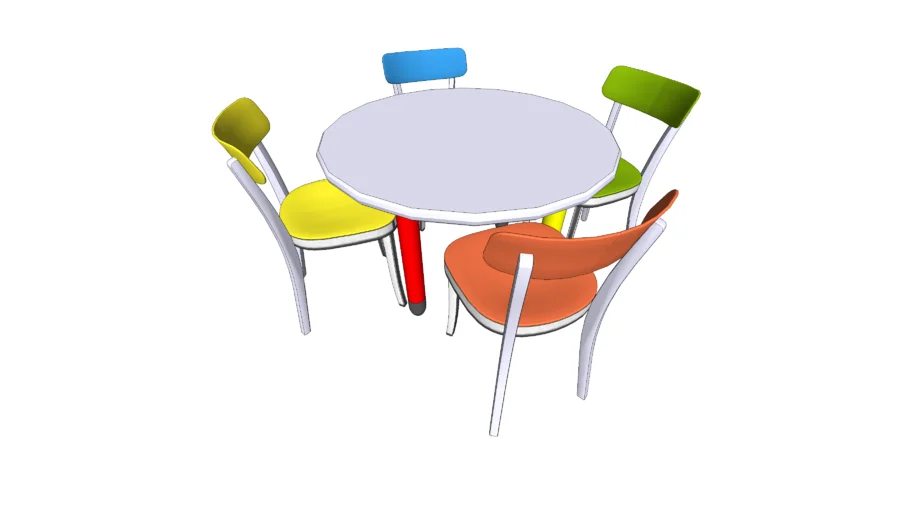 MESA INFANTIL REDONDA