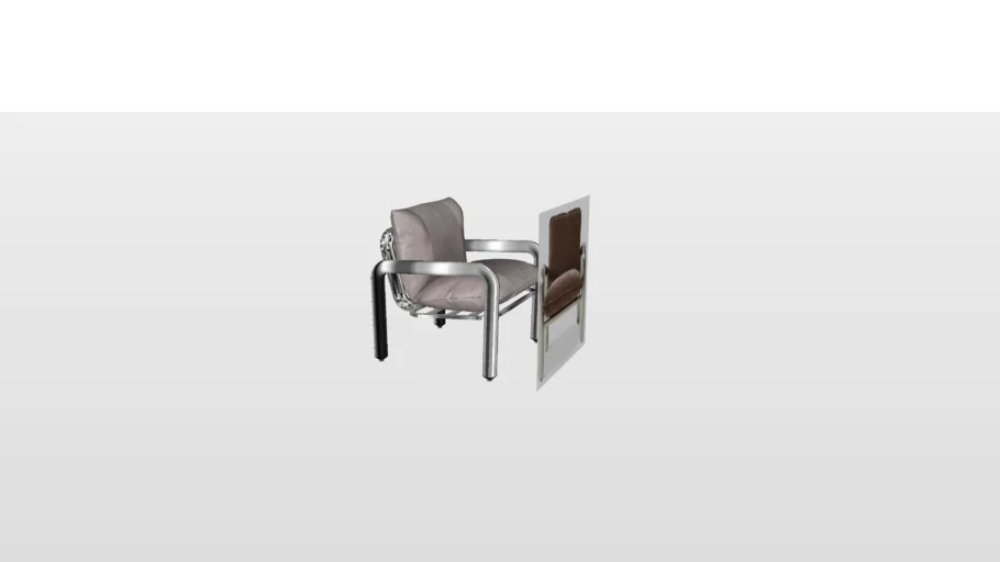 HK Living - Chrome Lounge Chair