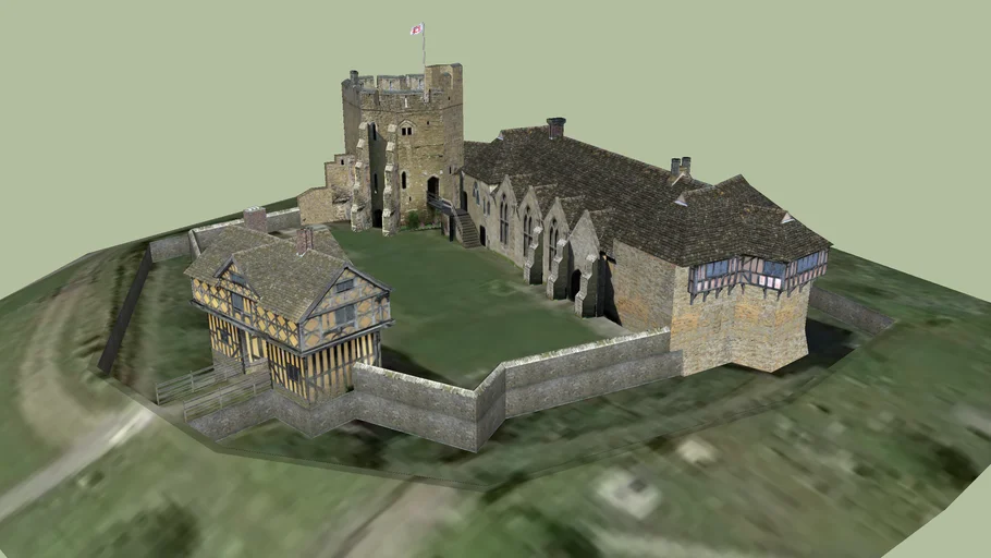 Stokesay Castle, Shropshire, UK