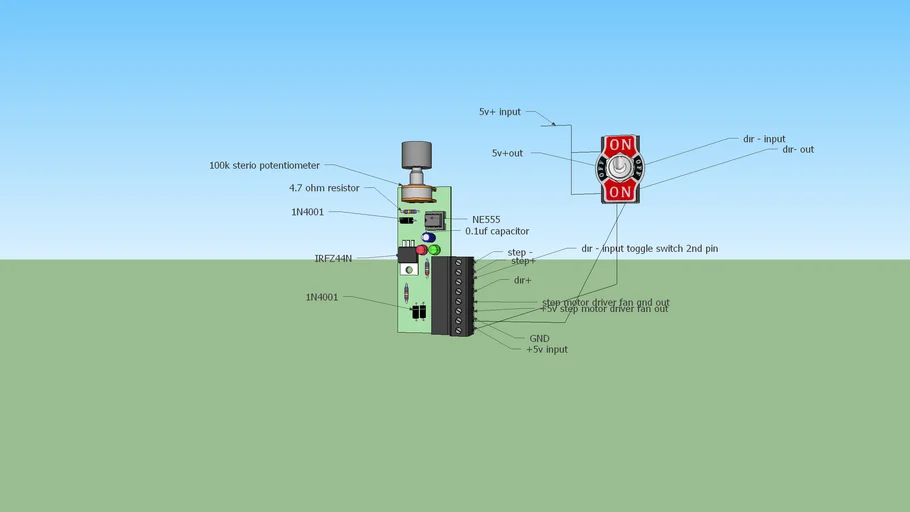 step motor control circuit | 3D Warehouse