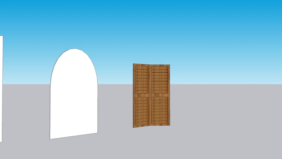 wooden partition