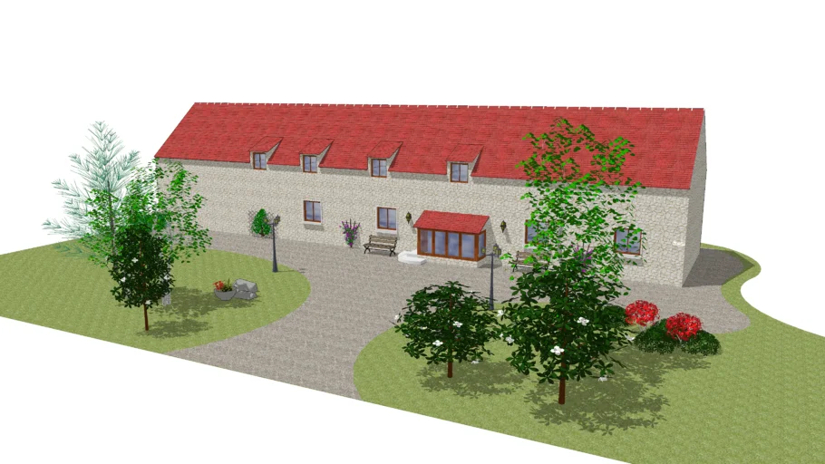 batiment de ferme (longère) de Seine et Marne (France)