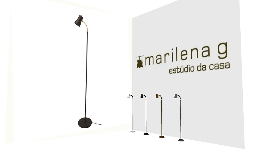 721P - Abajur de Piso Para Leitura Flex Maya