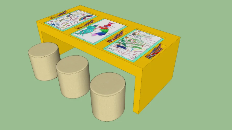 Mesa de desenho Infantil