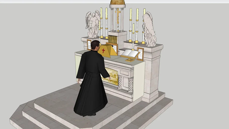Traditional Mass Altar
