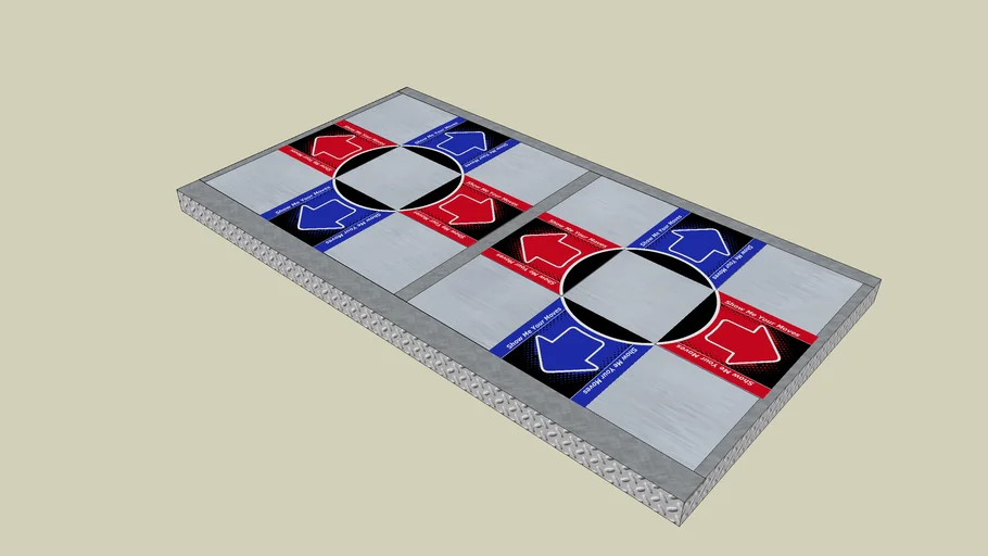 2 Metal DDR Dance Pads