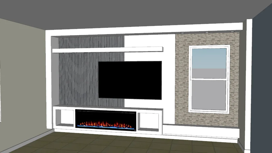 TV Stand mueble de tv pared completa