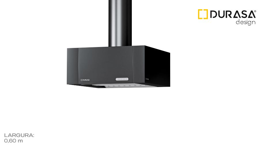 COIFA SLIM BLACK 60cm - ILHA