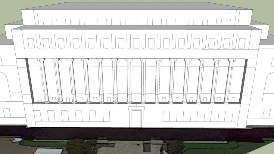 Butler Library, Columbia University (Detail)