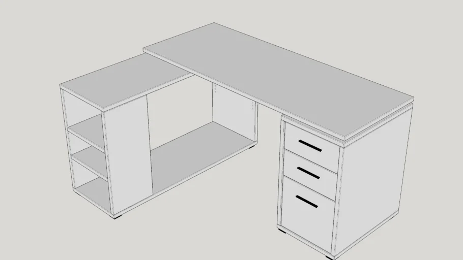 Charisse L-Shape Computer Desk