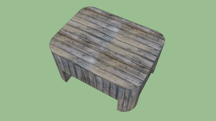 wooden coffee table