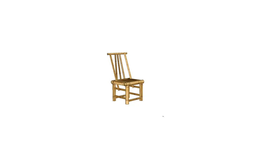 chinese country bamboo chair