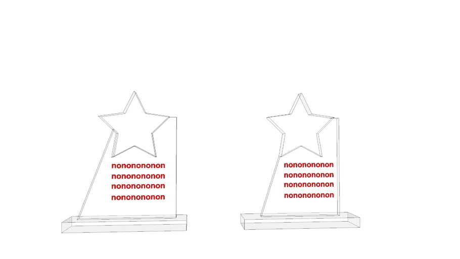 Star Trophy acrylic