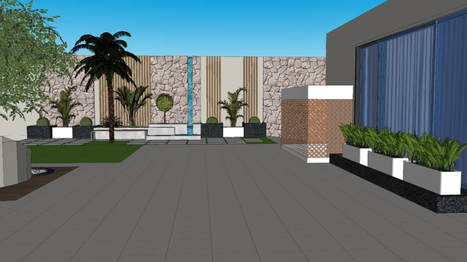 modern garden
