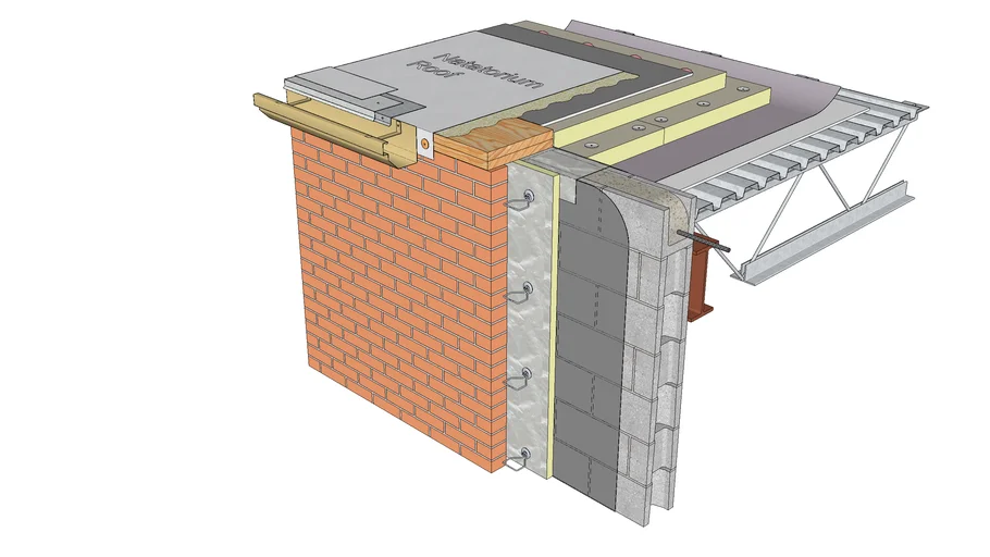 03 Gutter with coated metal edge