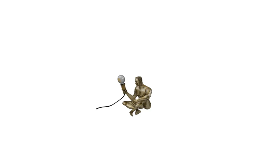 56884 Table Lamp Mude Man Sit 32cm