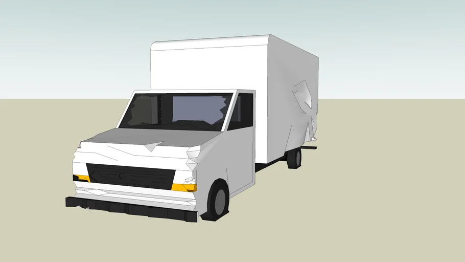 totally trashed van | 3D Warehouse