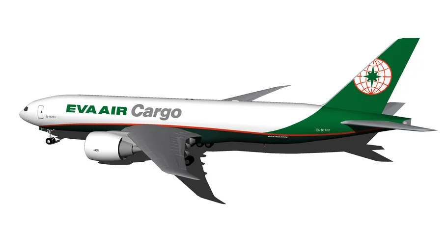 EVA Air Cargo長榮航空貨運 Boeing 777-F5E (New Livery 2017)