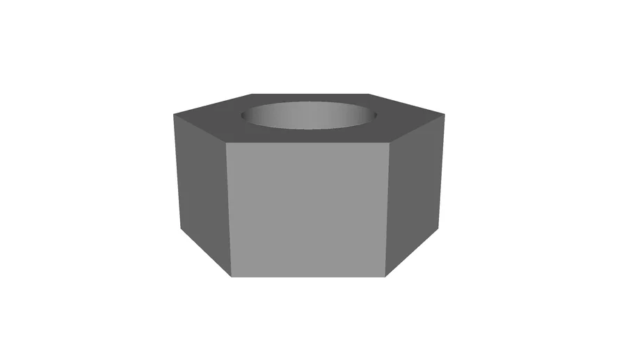 Hex nut 1/4