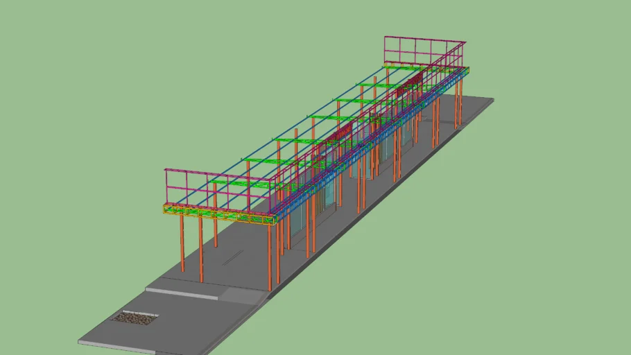 Bus Stop Fabrication | 3D Warehouse