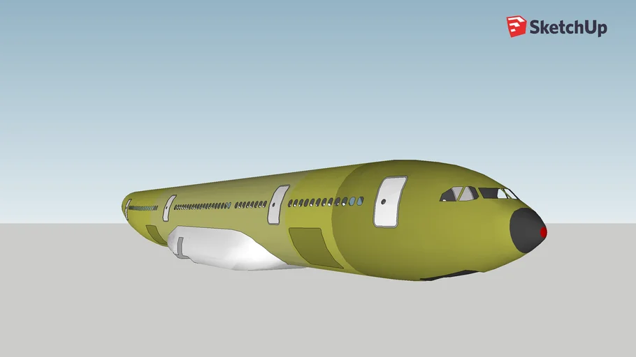 Untitled Unpainted Airbus A330-200 Fuselage
