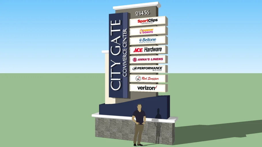CONTEMPORARY PYLON SIGN DESIGN