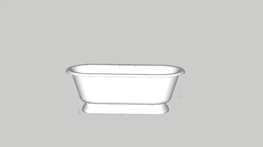 York Freestanding White Quarrycast Bath