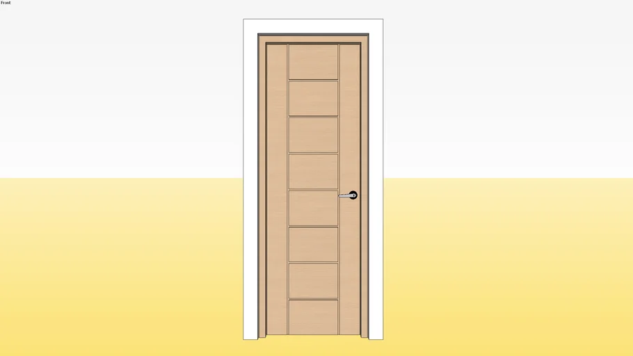 Flush Door D6 700 x 2100 Jamb 4