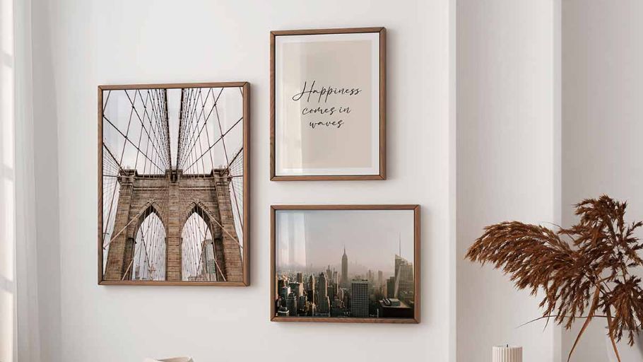 Composição Decorativa 3 quadros - New York - Top Quadros