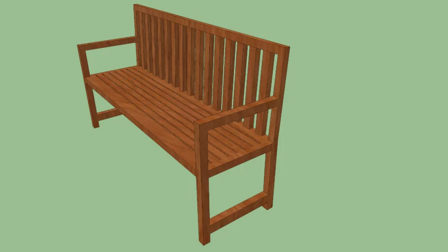 Wooden bench