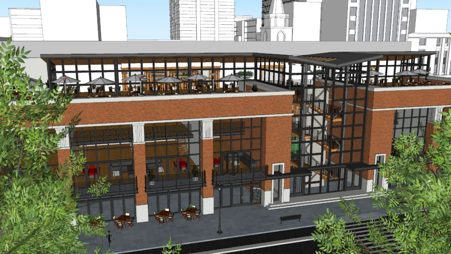 Cliff Of Brick 2.0 (Downtown Mixed Use Brick Building)