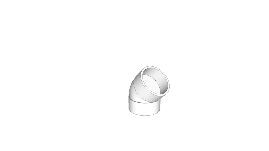 8" PVC 45 Degree Elbow