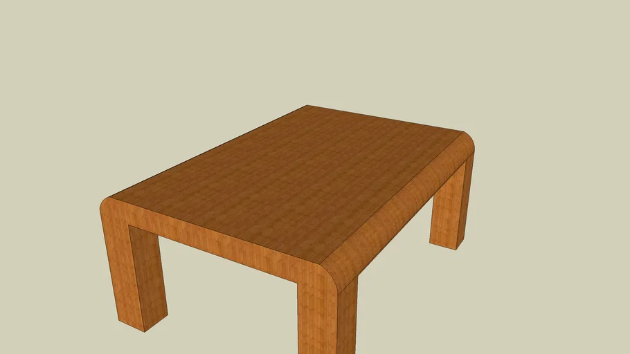 basic wooden coffee table