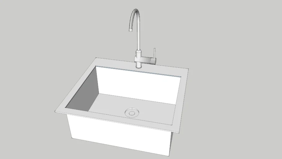 Evier 1 bac IKEA Hällviken  56x50 