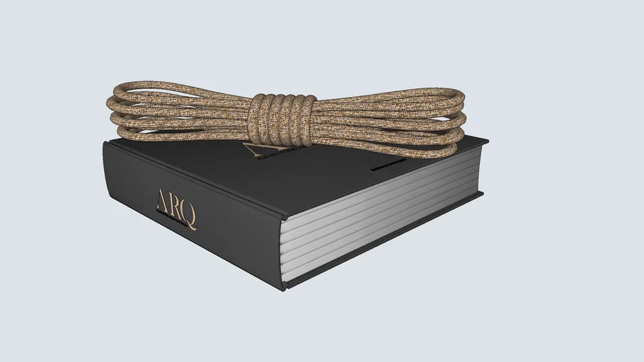 Livro com corda decorativa