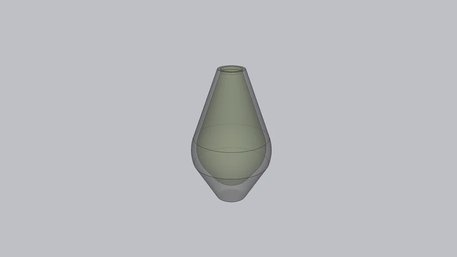 TRANSPARENT LONG NECK VASE