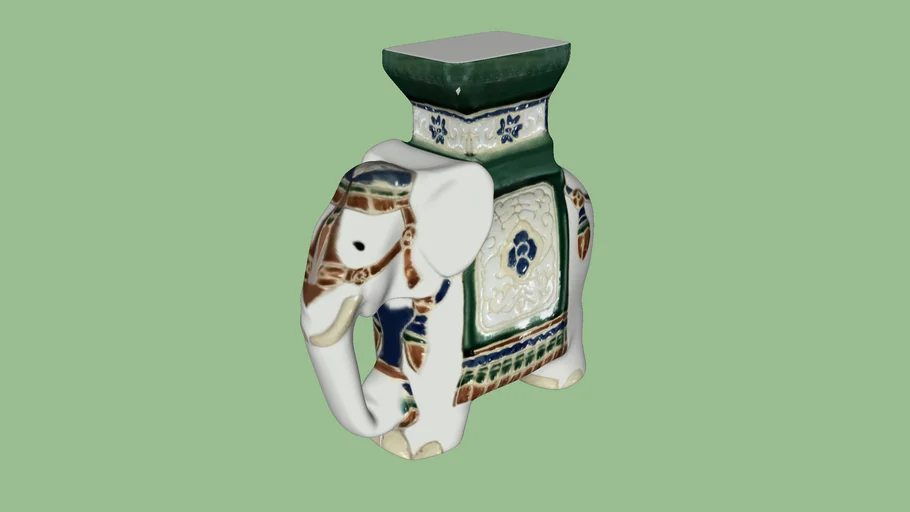 Decor_Ceramic Elephant