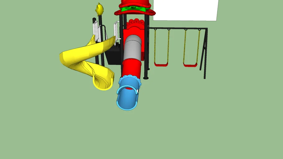Playground con columpio