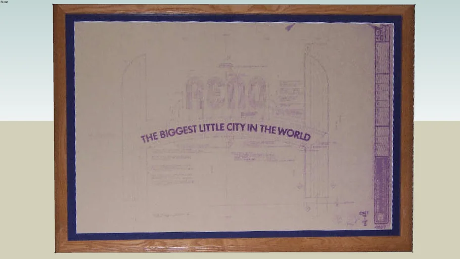 Blueprint of the Reno Arch
