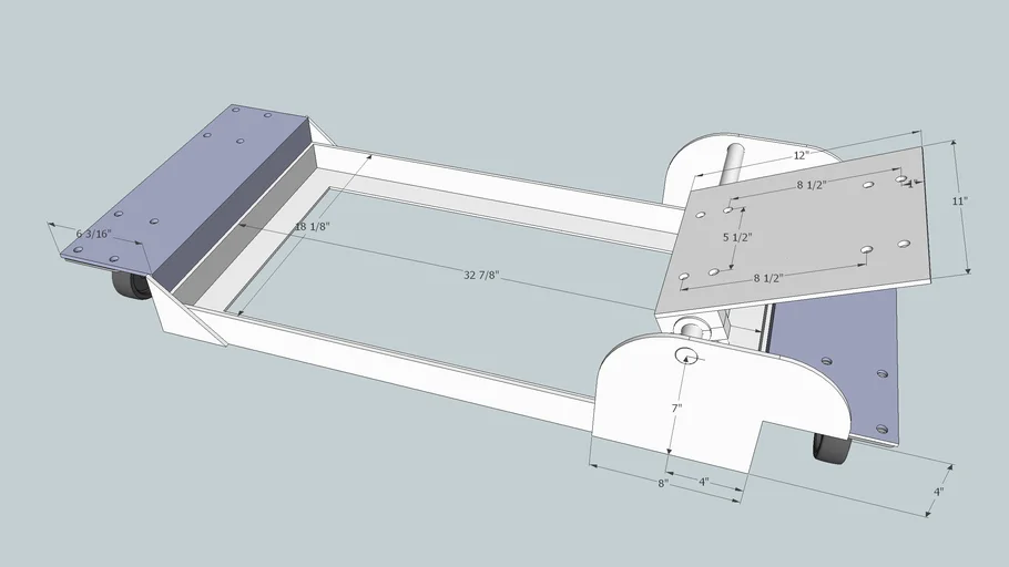 Mobile Base with motor mount | 3D Warehouse