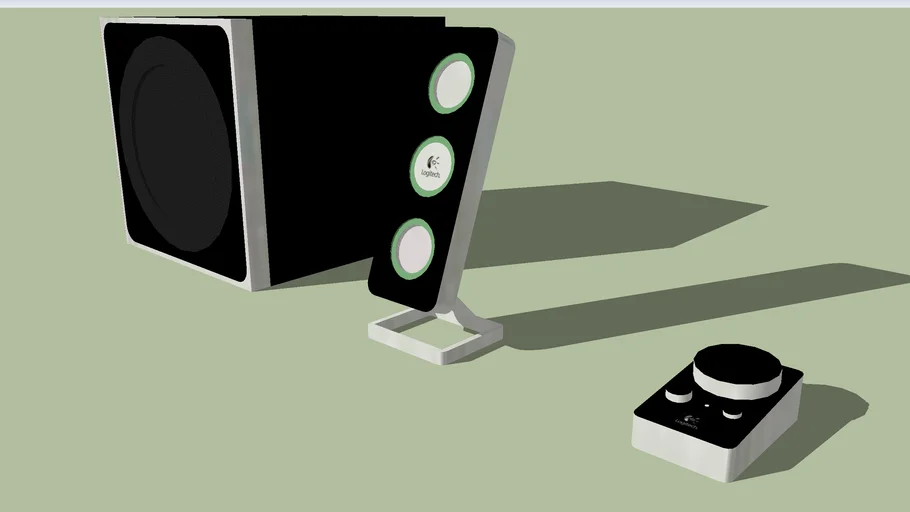Logitech Z4 stereo speakers
