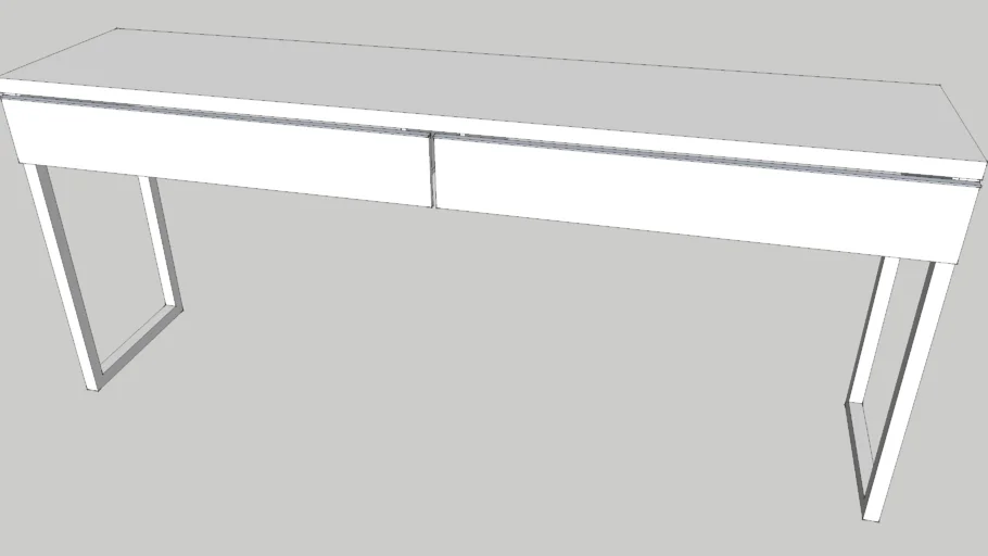 IKEA BESTA BURS Desk white