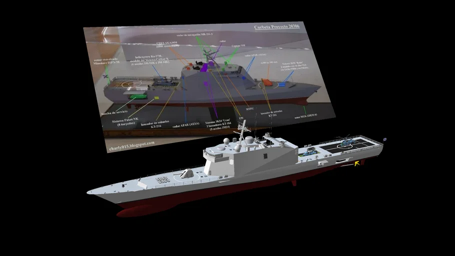 RUSSIAN+NAVY+STEALTH+CORVETTE+PROJECT+20386