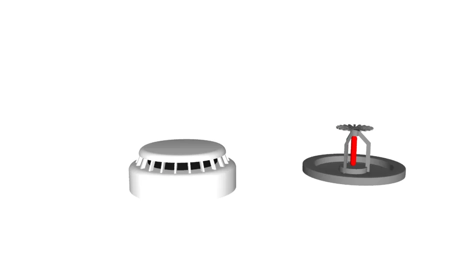 Sprinkler and smoke detector