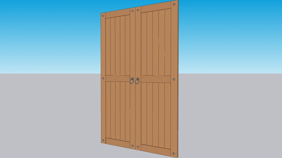 Puerta Doble Colonial