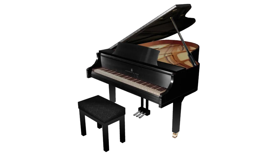 Grand Piano (low poly)