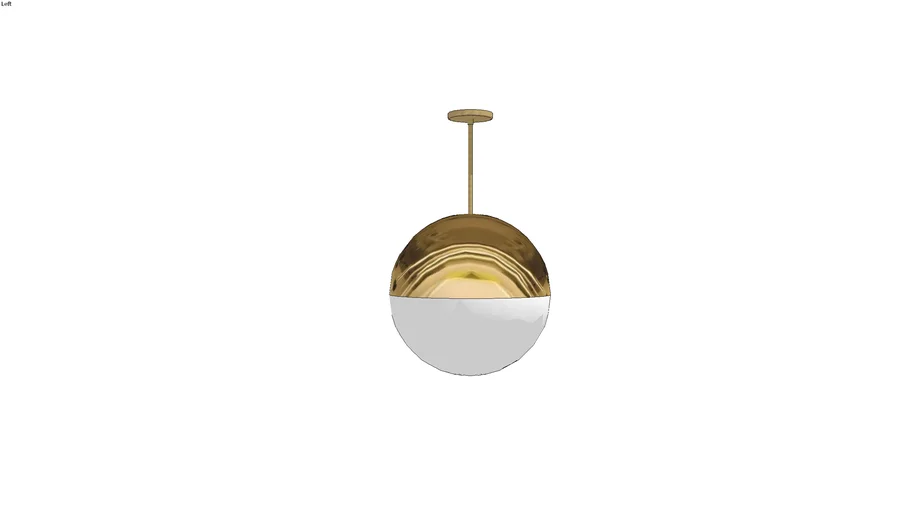 Brass Globe Light 18 inch
