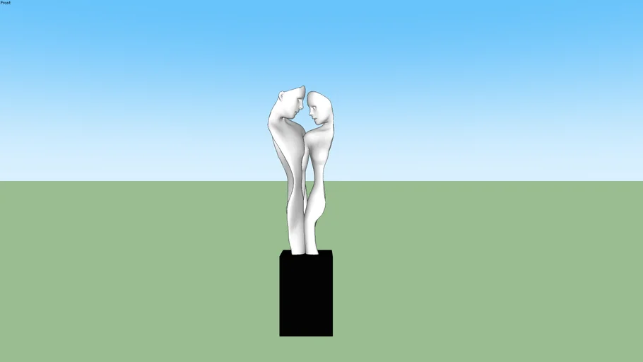 Escultura Atracao Branca